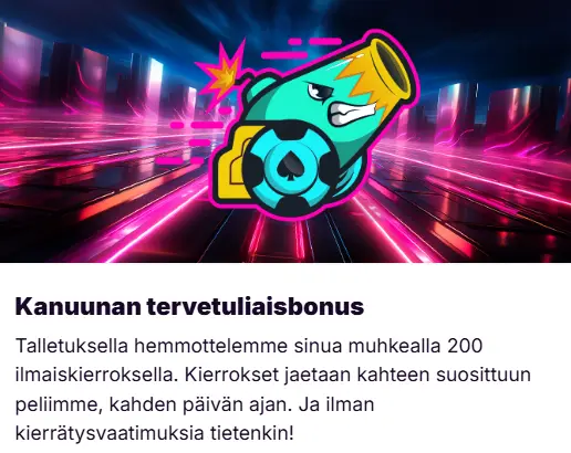 kanuuna kierrätysvapaat ilmaiskierrokset